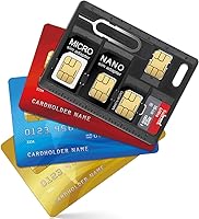 Vista 3 de Paquete de 2 soportes para tarjetas SIM con pasadores de abrede bandejas, juego de herramientas de almacenamiento de tarjetas para tarjetas