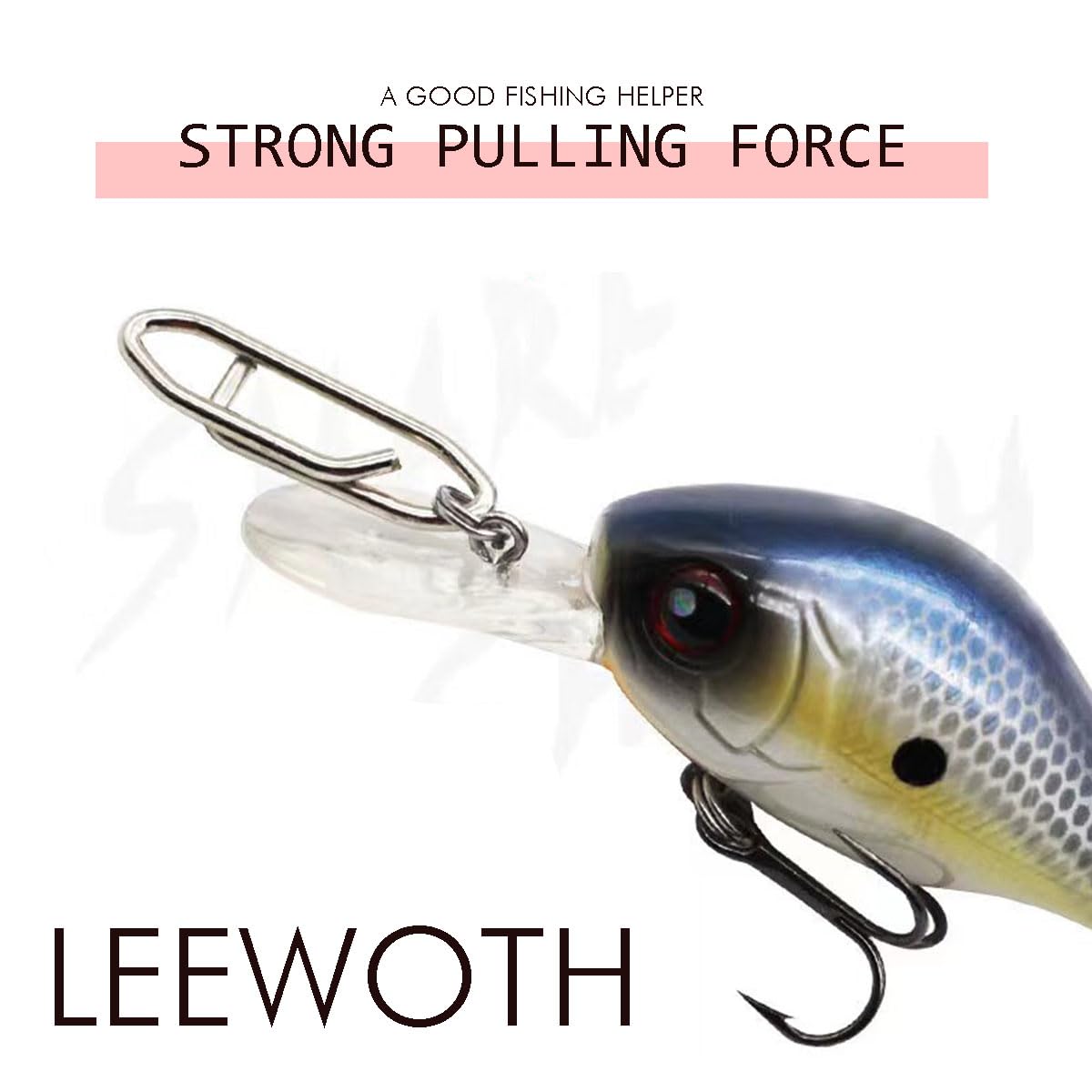 50~200Pcs Fishing Clips Stainless Steel Snaps Lures Connector Quick