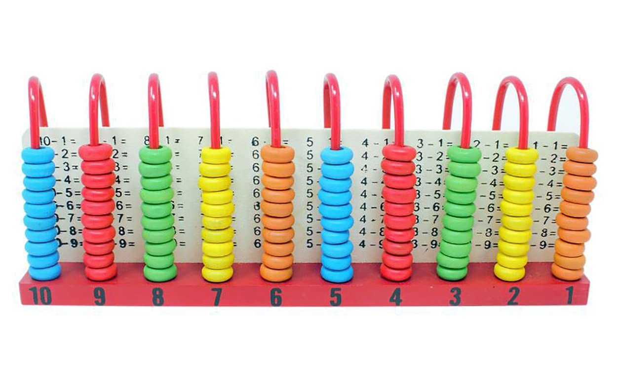 Seven Moon Wooden Calculation Shelf Abacus Counting Addition Subtraction Maths Learning Early Educational Multi Color (B096PB725X) Amazon Price History, Amazon Price Tracker