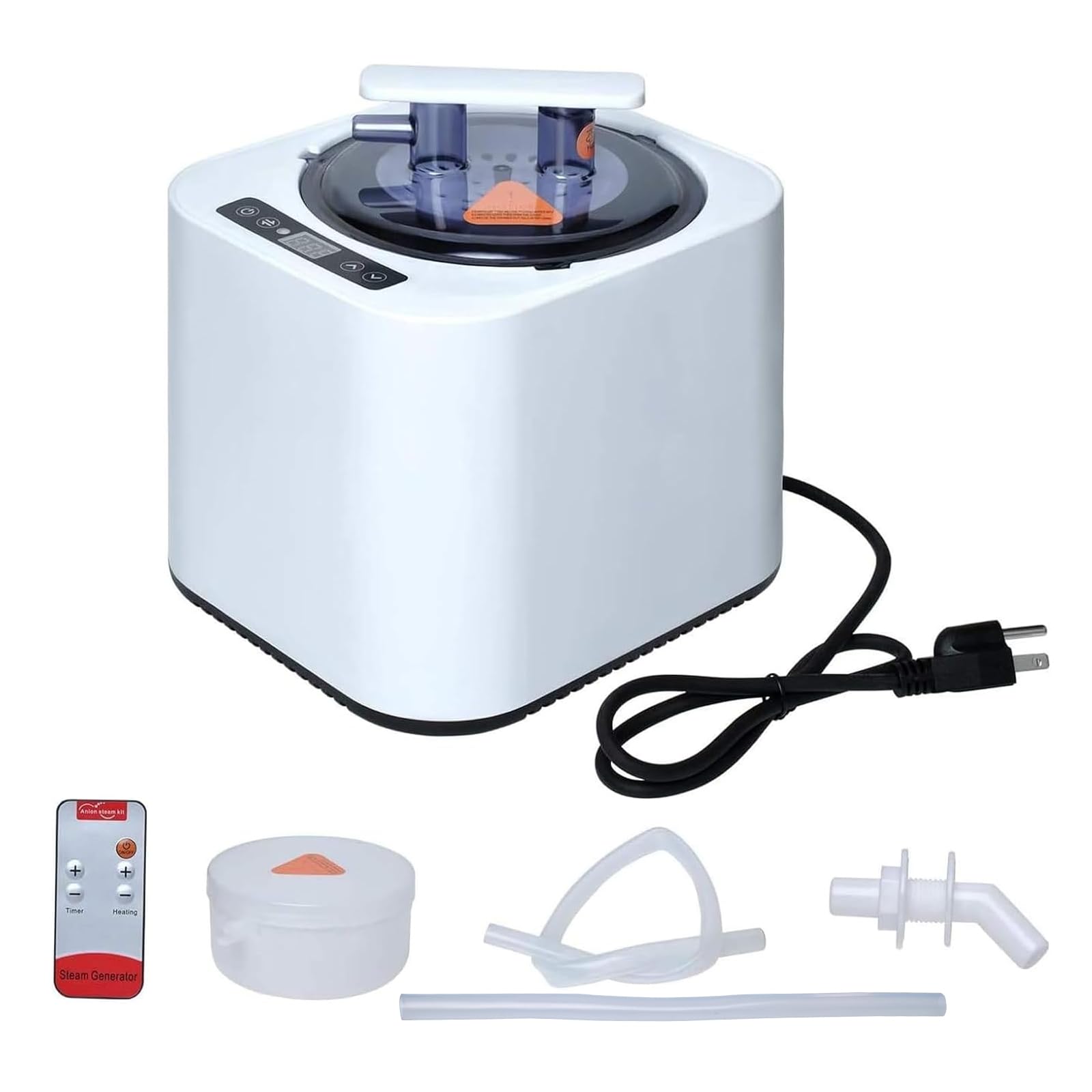 Wadoy Sauna Steamer Pot 2L for Home SPA, Steam Generator for Sauna Fumigation Steam Machine with Remote Control, Timer Display, 110V