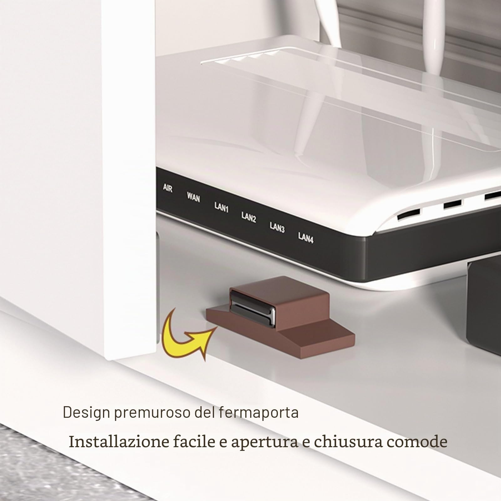 Mobiletto Portaoggetti Per Router Wifi, Cavo Archiviazione Multipla Armadio, Scatola WiFi Salvaspazio, Per Router Per La Casa, Il Soggiorno(White,50x80cm/19.7x31.5in)