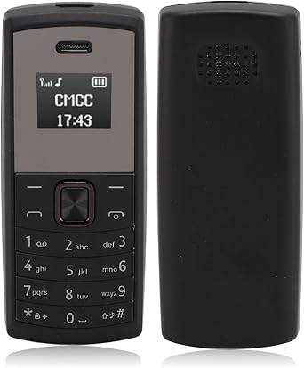 Yoidesu Unlocked Smallest Mobile Phone, GSM 2G Tiny Mini Mobile with Voice Changer Hands Bluetooth Dialer Phone for Students, GSM 850/900/1800/1900MHz Black