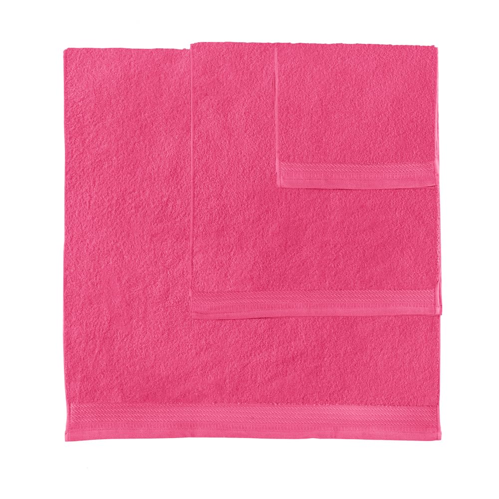 Grandes Serviettes de Bain 70x140 cm 100% Coton 600 Grammes Fraise