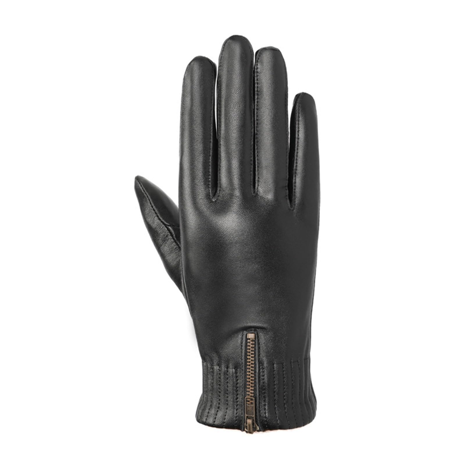Gants d'hiver homme cuir noir taille grand moto route et scooter