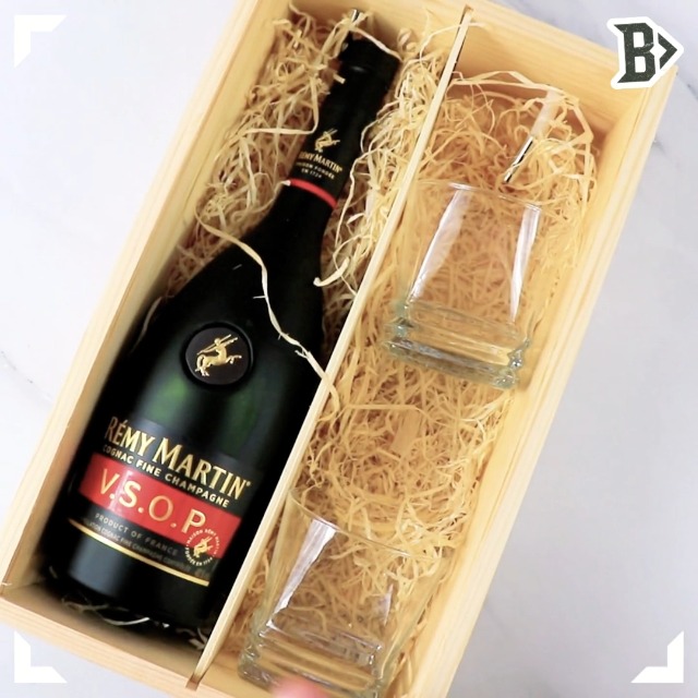Personalised Remy Martin VSOP Cognac Champagne Gift Set with