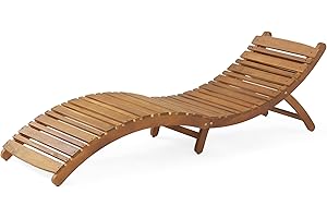 Christopher Knight Home Lahaina Wood Outdoor Chaise Lounge for Luxurious Patio Comfort