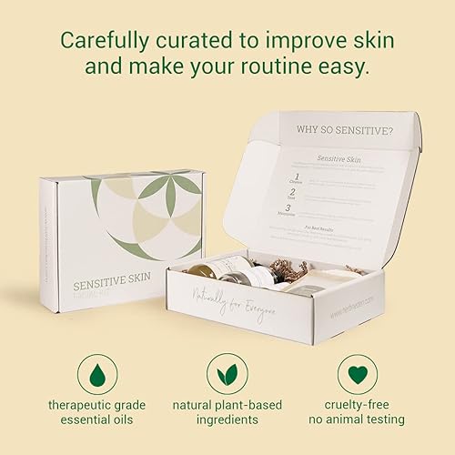 Miniatura 9 de Herb'N Eden Kit facial para piel seca  Limpiar, hidratar e hidratar  El juego de 5 productos incluye lavado, niebla, suero, mantequilla corporal,