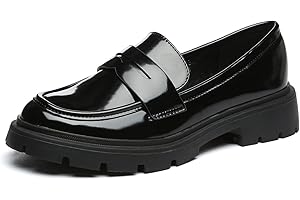 Women's Chunky Platform Patent Leather Loafers: The Epitome of Style and Comfort