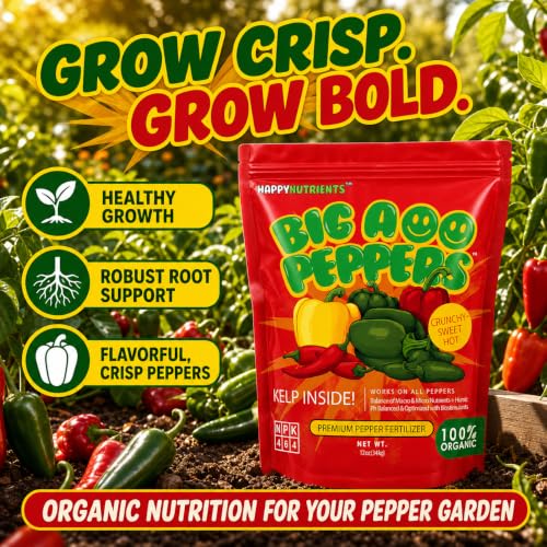 Big A Pepper Fertilizer – 12 oz Premium Organic Fertilizer for Peppers – Organic Plant Food for Garden – Gardening Nutrients for Crispy and Delicious Veggies of All Types Detail