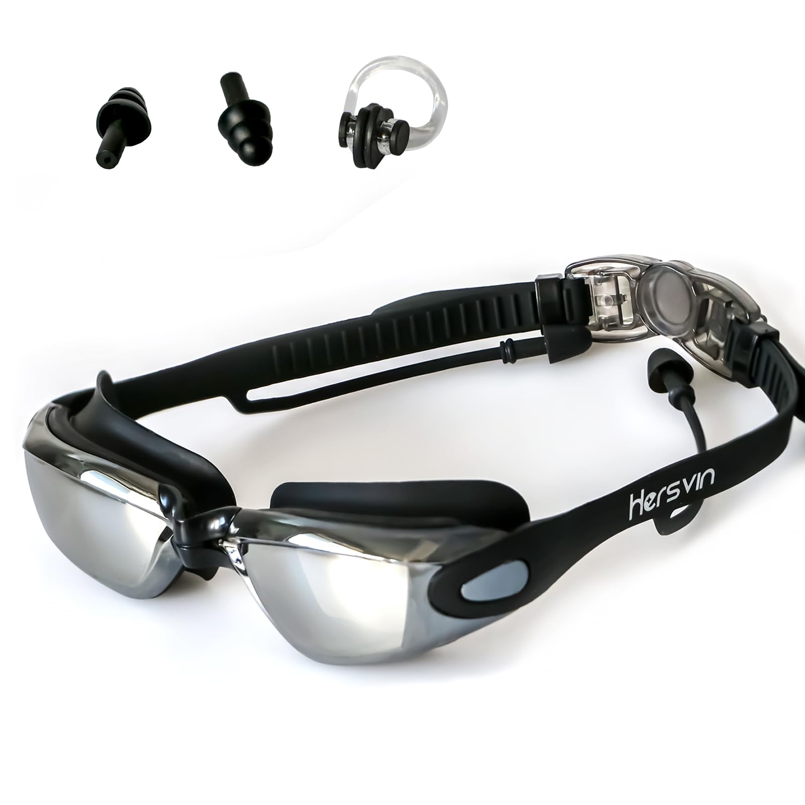 Hersvin Swimming Goggles for Sports (DP 0 to DP -8.0) UV400 Anti-UV Anti-fog