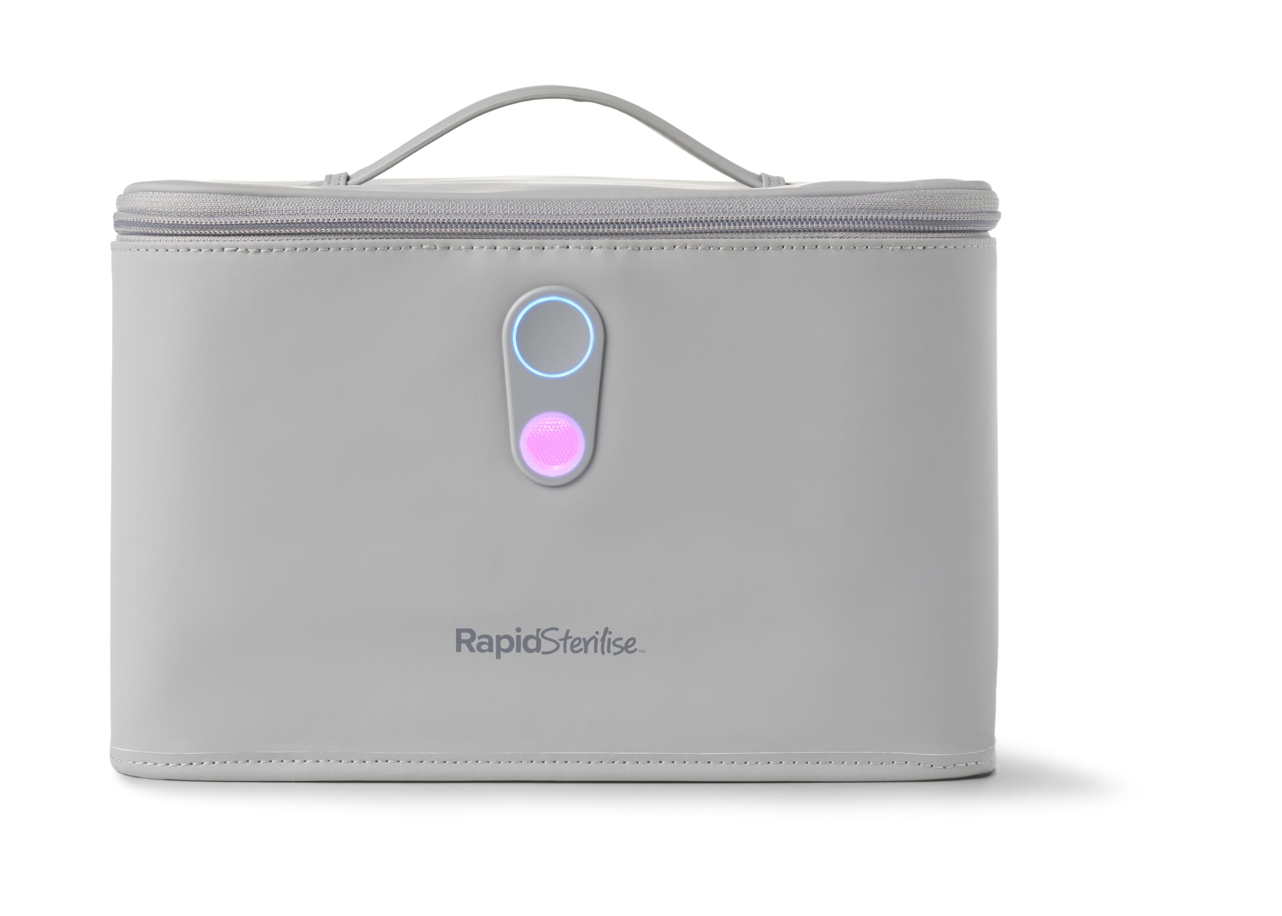 Nuby UV-Sterilisator für Babyflaschen & Zubehör, 3-Minuten-Sterilisation | Sterilisiert in 3 Minuten, tötet 99,9 % der Bakterien, für Babyflaschen & Zubehör wie Sauger, ideal für Zuhause & unterwegs