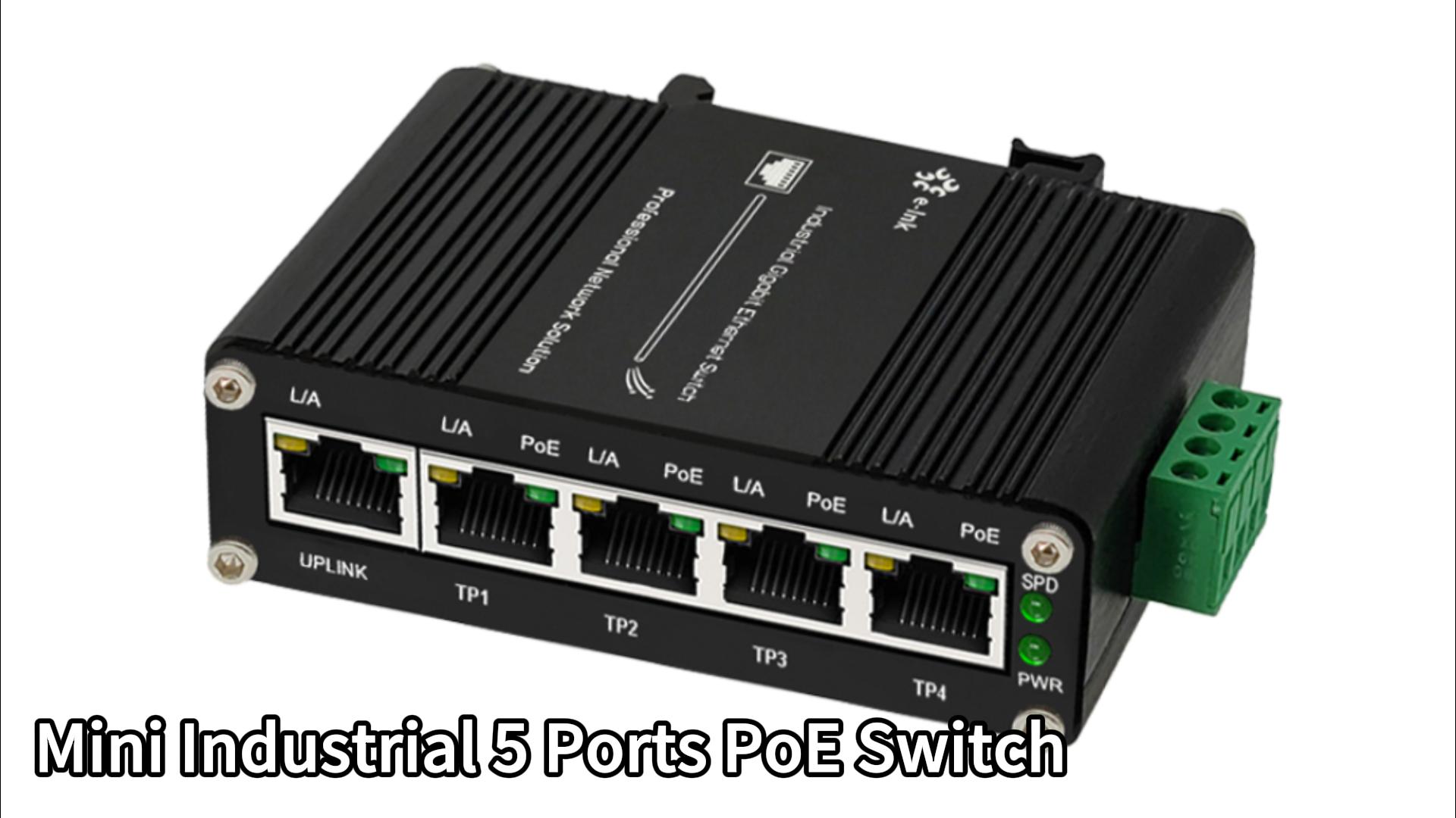 Amazon.com: Mini Industrial 5 Ports Gigabit Switch Hardened