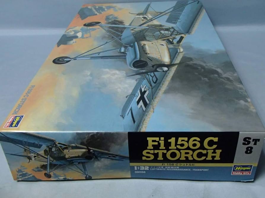 Amazon | ハセガワ 1/32 ドイツ空軍 Fi156C シュトルヒ ST8