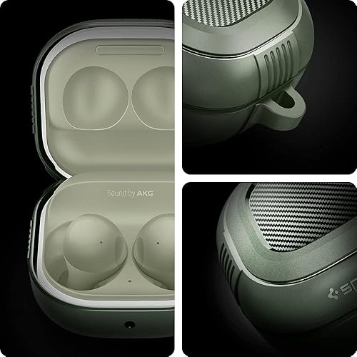 Miniatura 3 de Spigen Funda protectora resistente diseñada para Galaxy Buds Core (2025)  FE (2023)  Buds2 Pro (2022)  Buds 2 (2021)  Buds Pro (2021)  Buds Live