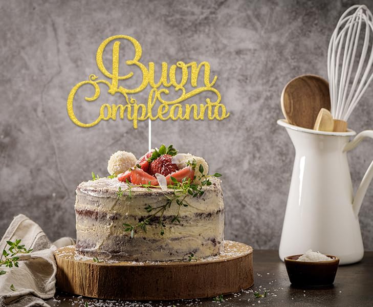 Set Decorazioni Festa A Tema Italiano - Compleanno Italia Con Banner, Topper Torta, Palloncini Pizza E Uva