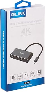محول USB-C إلى 4 كيه HDMI vga، من جي لينك، متعدد