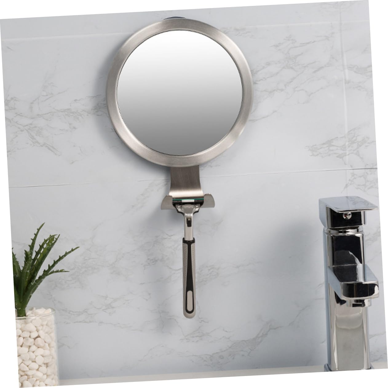 Housoutil Beschlagfreier Duschspiegel Für Badezimmer Anti-beschlag-Spiegel Kosmetikspiegel Mit Haken Frei Von Wasserdampf Für Rasur Und Make-up