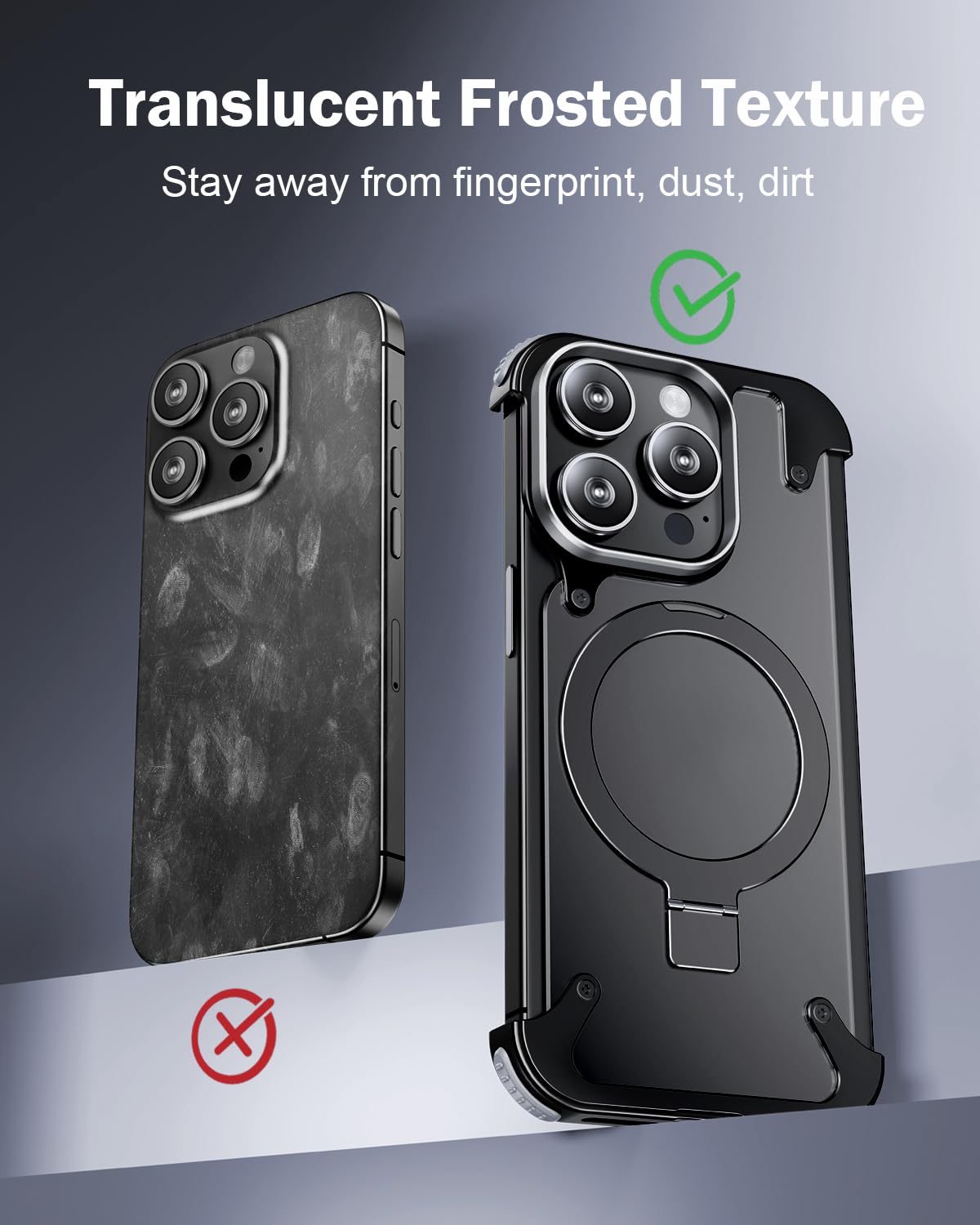 ⭐︎フレームレス iPhone15Pro用ケース Magsafeキックスタンド付 Amazon.co.jp: OGRANEE フレームレス iPhone 15 Pro用ケース Magsafe