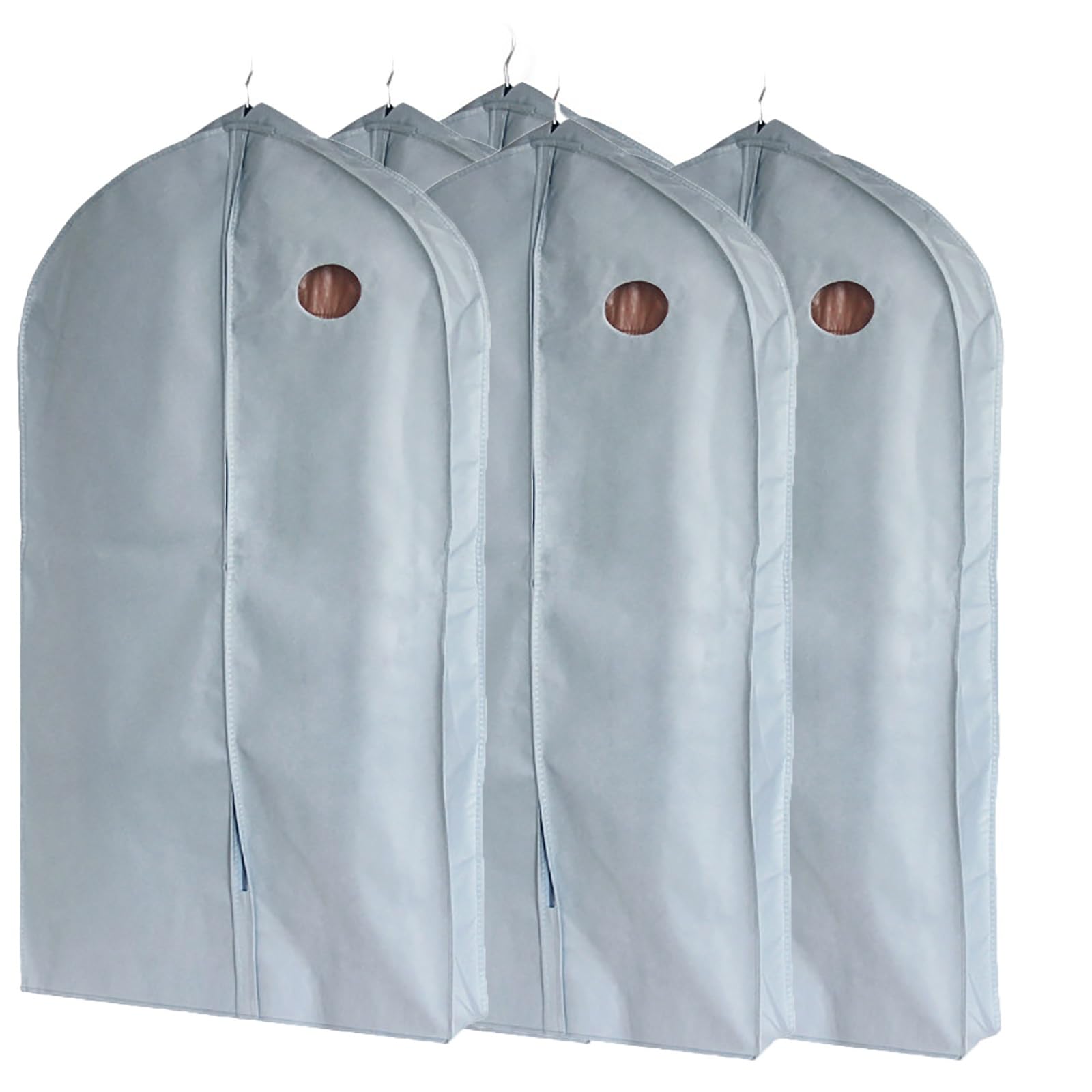 5 Pack 3D Garment Bags for Hanging, Closet Wardrobe