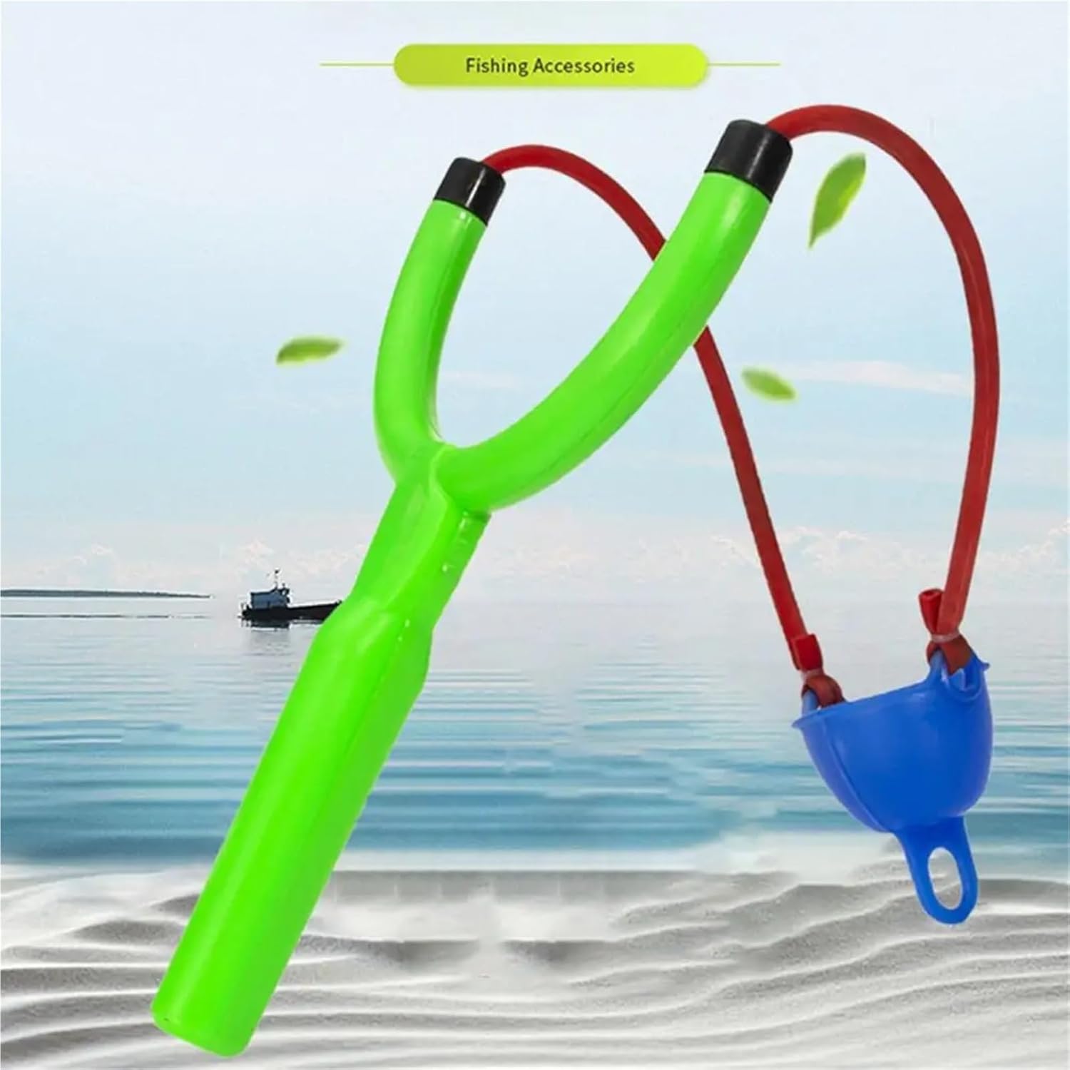 Fishing Bait Slingshot Catapult 10Pcs 21cm Fishing Thrower Europe Style Throw Baits ABS Slingshot Carp Catpult Fishing Bait Coarse Thrower Baits Tools for Outdoor