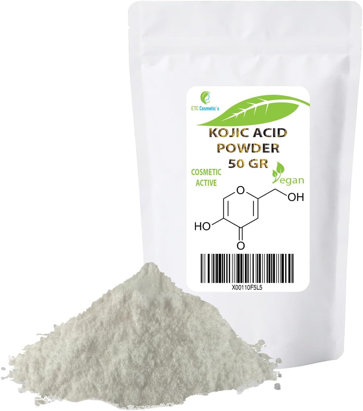 ETC Cosmetic`s Kojic Acid Powder - 50 Gr - can be incorporated into ...