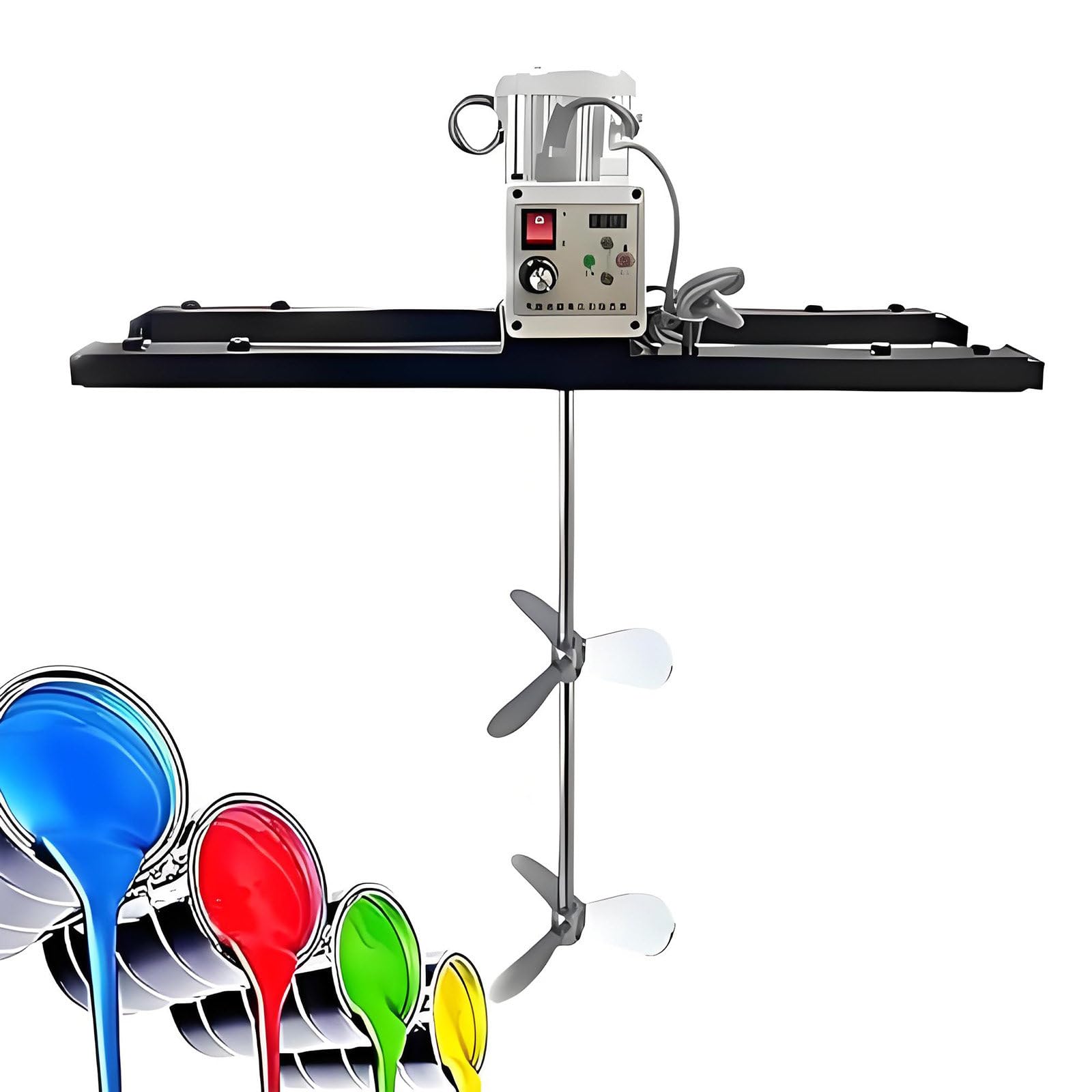 GUTYGIO IBC Paint, with Support Hanger,Folding Propeller, Mixing Equipment,Electric Tank Mixer Machine,for Viscous Liquid Ink Dye Chemicals TypeB