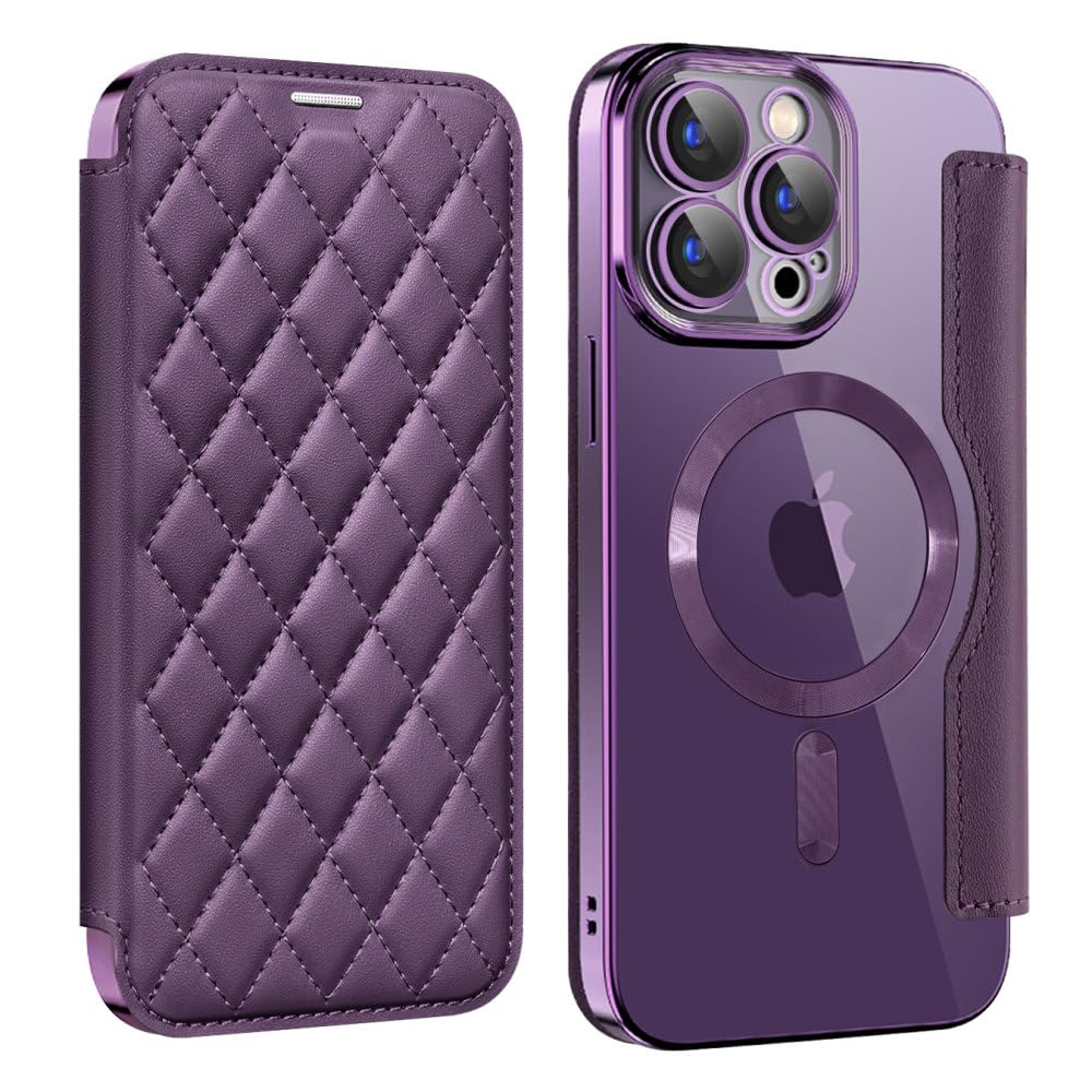 Porte-carte coque rigide antichoc iPhone 11 Pro Max violet foncé - 8