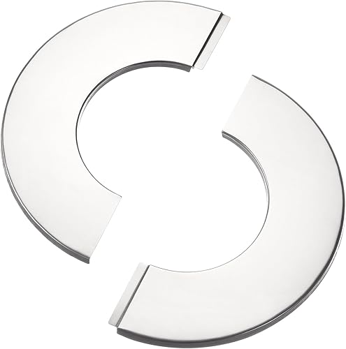 Miniatura 3 de uxcell Brida dividida de pared, placa redonda de acero inoxidable para tubo de 1.654 in de diámetro, 2 unidades