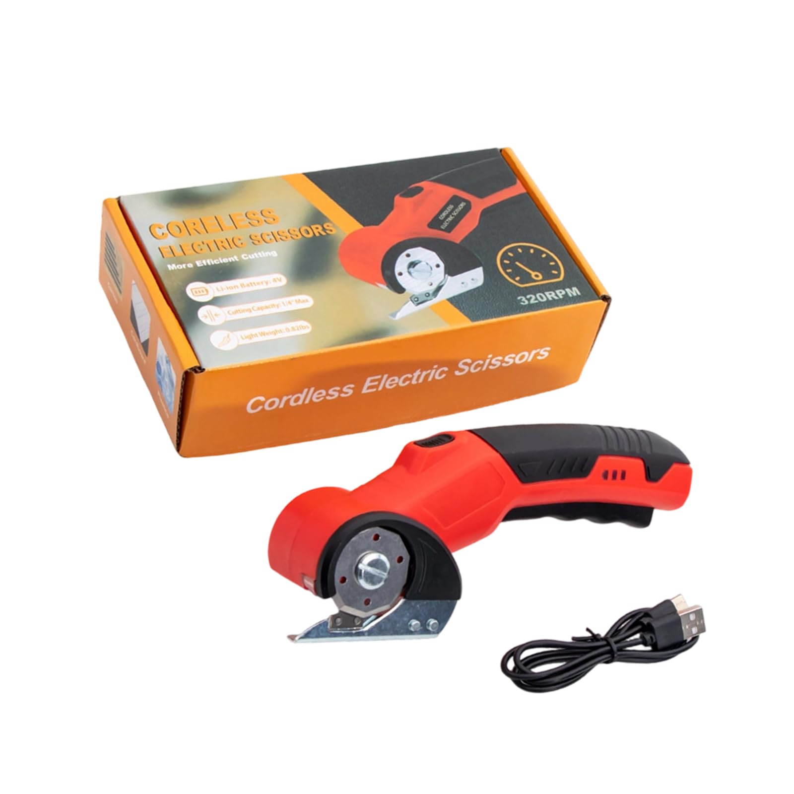 Tijeras eléctricas de corte de tela, operaciones inalámbricas, herramienta ergonómica integrada, herramienta de corte de tela, tijeras eléctricas recargables inalámbricas de tela