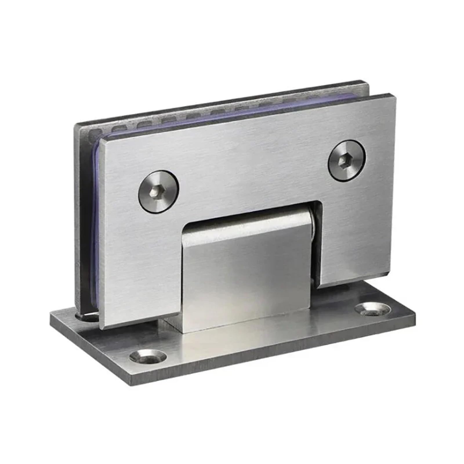 Padgcnor One Color Bathroom Glass Door Hinges Stainless Steel Shower Glass Door Hinge 90 Degree Wall-To-Glass Showcase Cabinet Clamp Doors, Burshed Петли