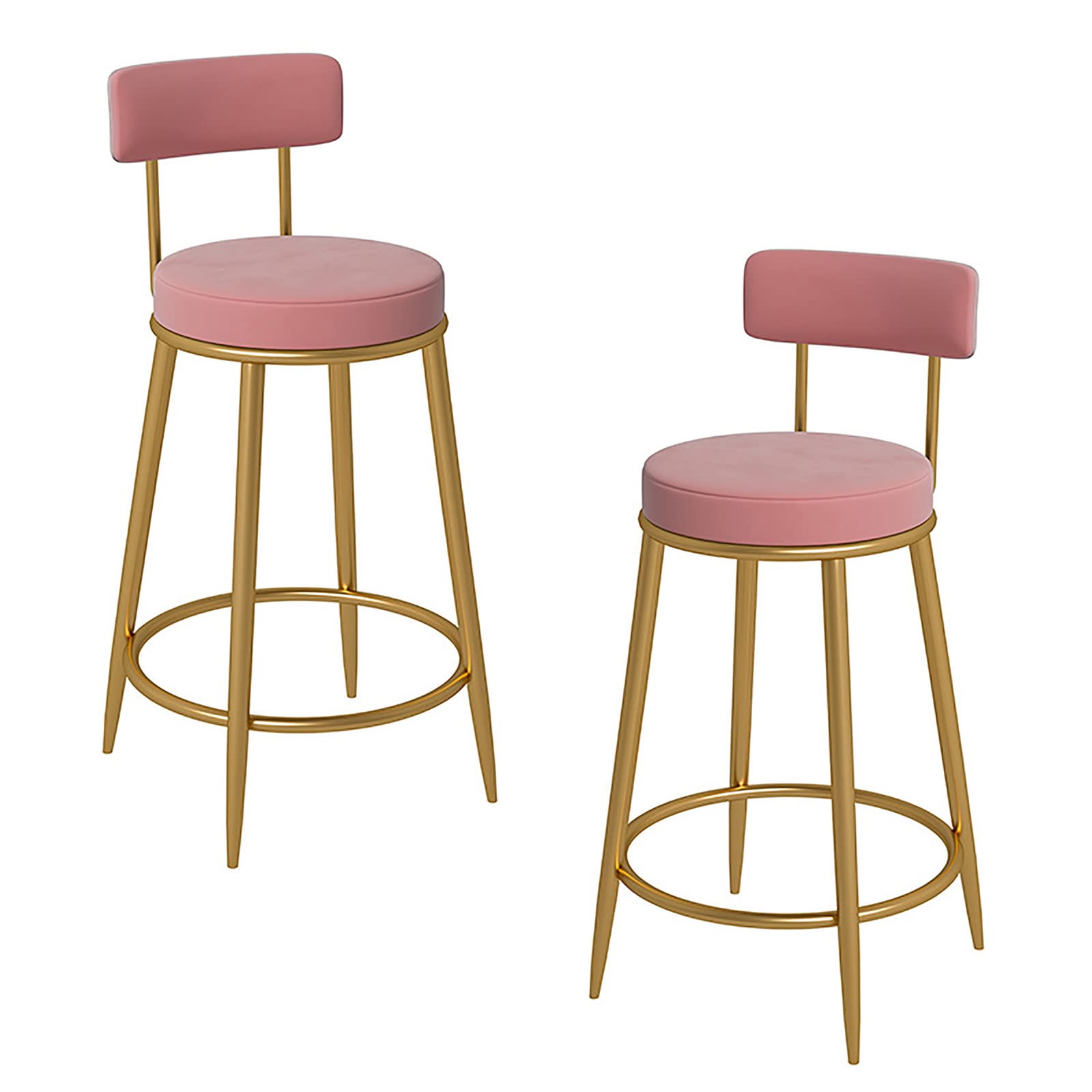 Tabourets hauts de bar hauteur 65 cm robuste en acier pour bistrot et cuisine
