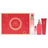 360 Coral 3.4oz EDP Spray, 4oz Body Mist, 3oz Shower Gel, 0.25oz EDP Spray Women 4 Pc Gift Set