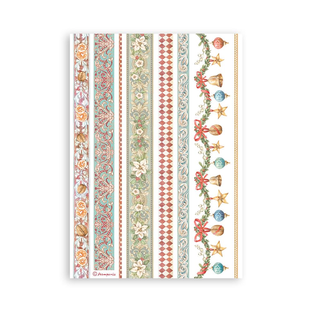 Stamperia Papier Washi 8 Feuilles - Translucide Pour Scrapbooking, Cartes, Journal