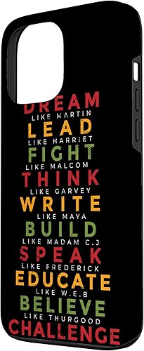 Miniatura 2 de Funda negra para iPhone 13 Pro Max del mes de la historia afroamericana para hombres y mujeres