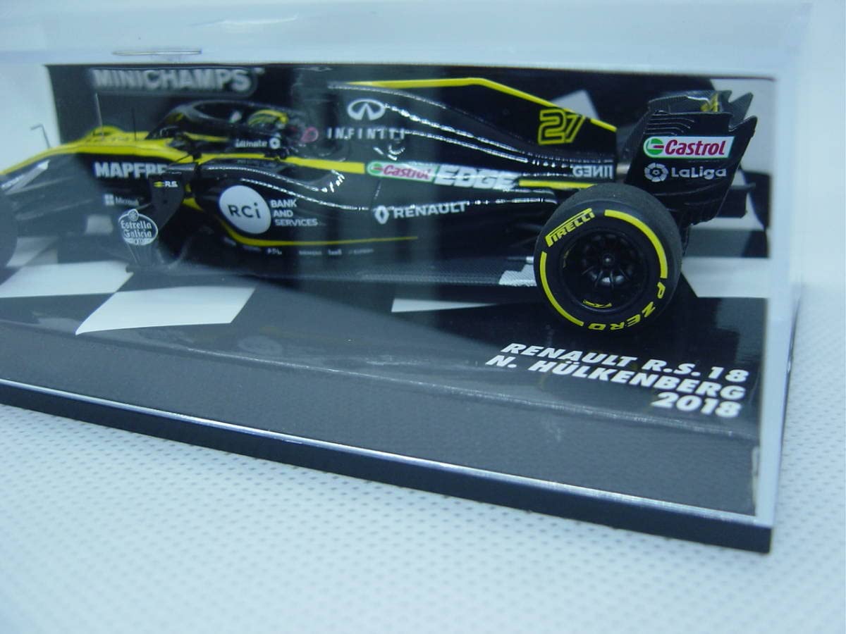 ミニチャンプス1/43Ｆ１　2018年ルノー　ニコ・ヒュルケンベルグ Amazon | MINICHAMPS 1/43 Renault R.S.18 RS18 F1 2018#27 N