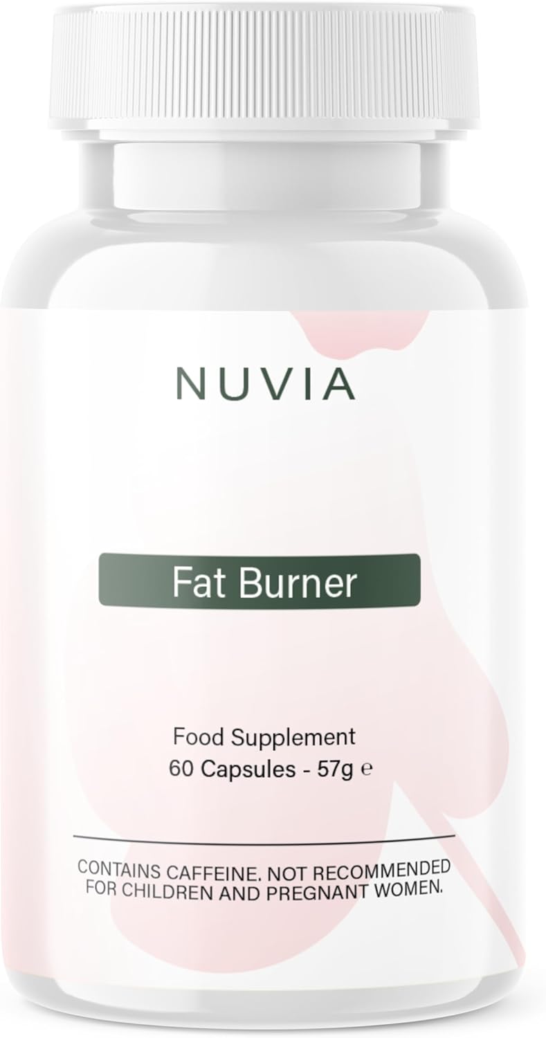 Nuvia Fat Burner | Non GMO Formula | Weight Management* Support | 60 Vegetarian Capsules | Nuvia Advanced Formula | Suppsko Needs