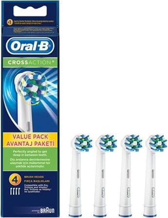 Oral-B Cross Action Di  F r as  Yedek Ba l , 4 Adet
