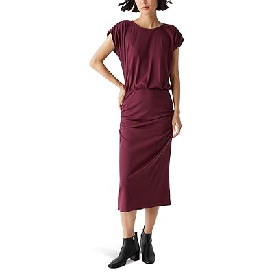 Michael Stars Pippa Gathered Empire Midi Dress Women