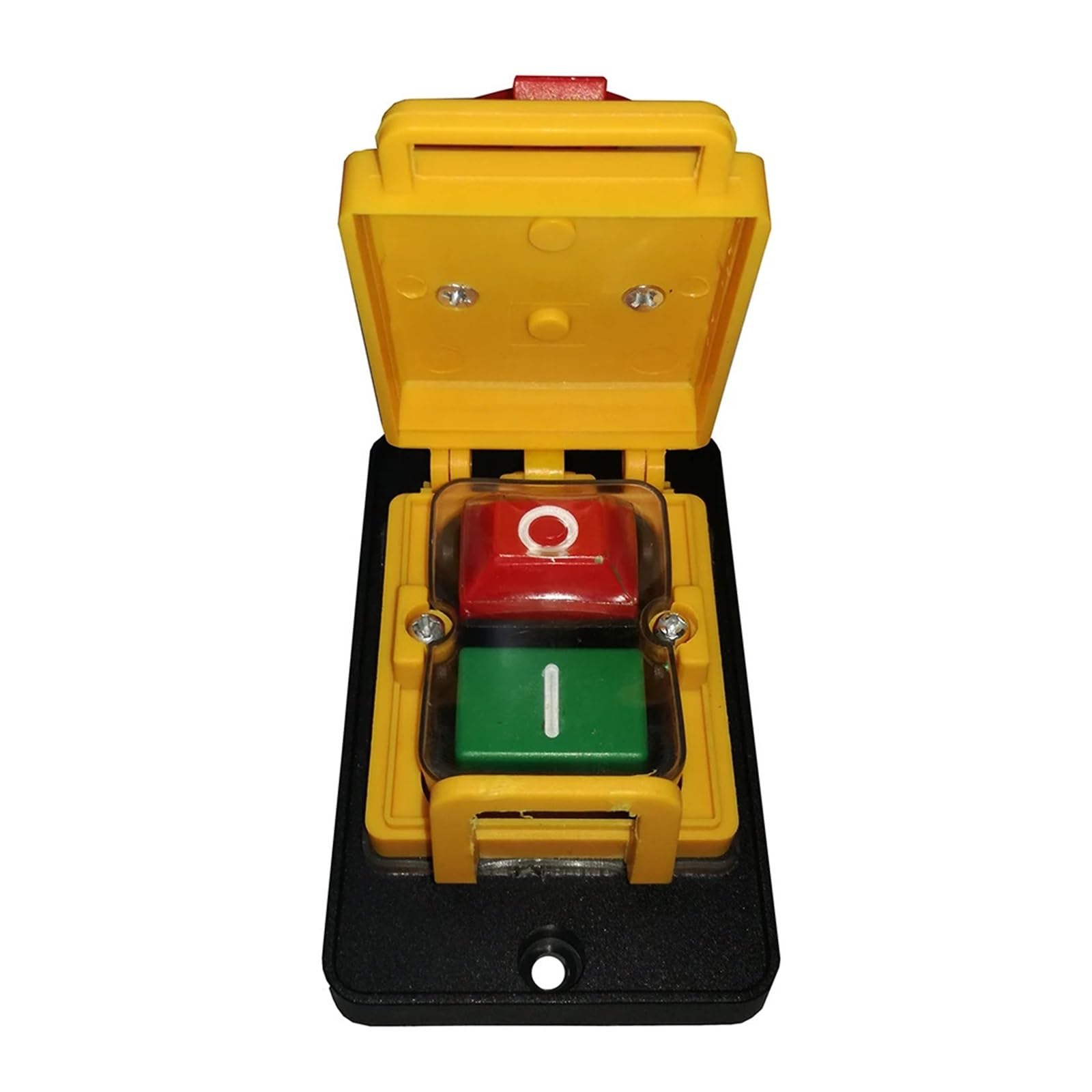 1Pcs KJD12 16A 250V 4-Pin Start Stop No Volt Release Push Button Switch NVR Common to Woodshop and Metalwork Machines