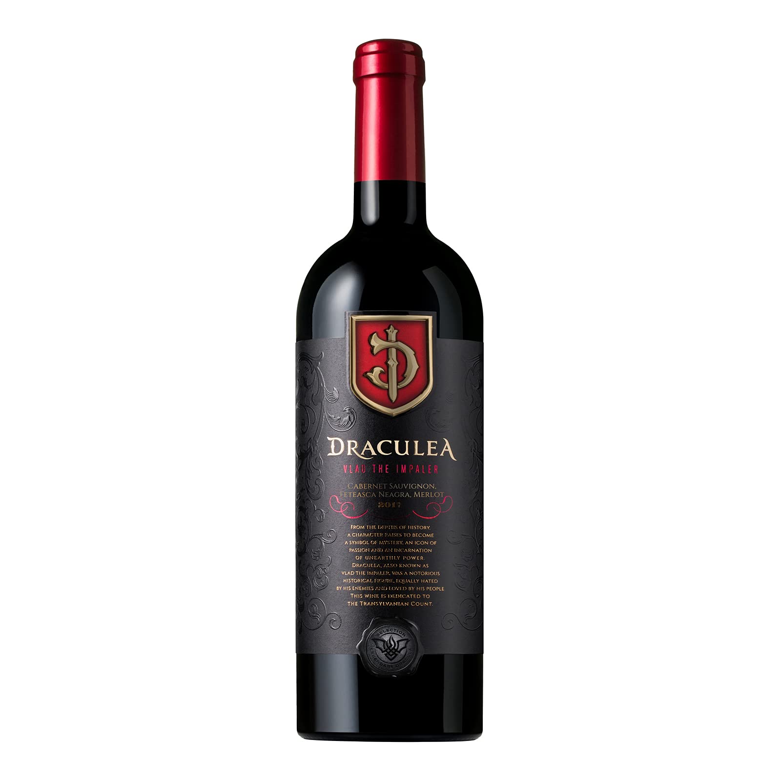 Legendary Dracula | Draculea Merlot, Cabernet Sauvignon & Syrah – Rotwein trocken aus Rumänien 0.75 L