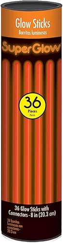 Miniatura 6 de Amscan Tubo Super Glow Stick, 8", azul, 36 piezas