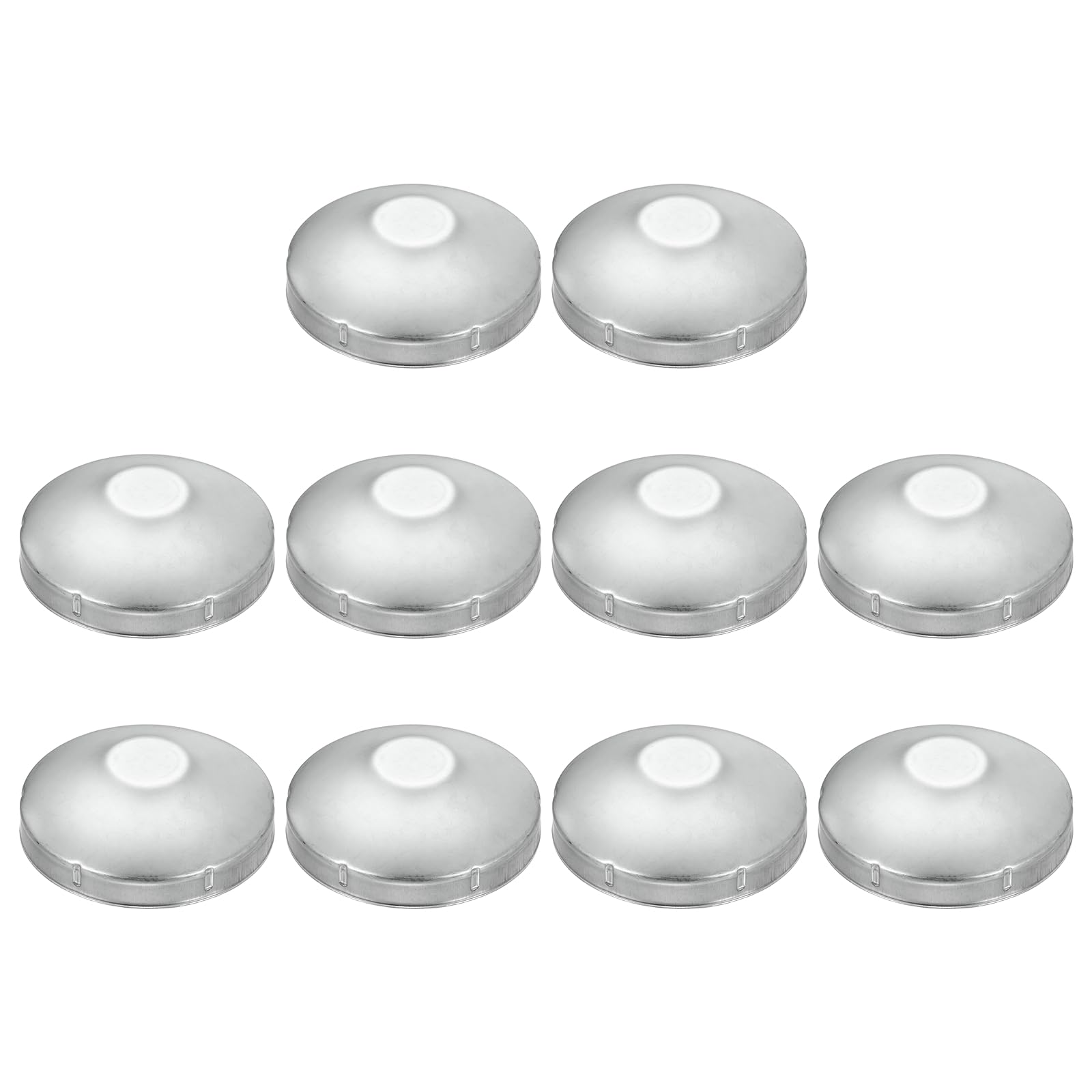 QUARKZMAN 10 Pezzi Tappo per Palo Recinzione a Maglie 114 mm | Cappuccio per Palo Esterno a Cupola, Tondo Zincato, Adatto per Tubo Diametro Esterno, per Parti di Recinzione da Esterno
