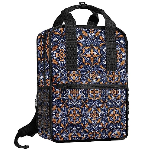 Sac à dos mandala vintage bohème multicolore 35cm pour garçons