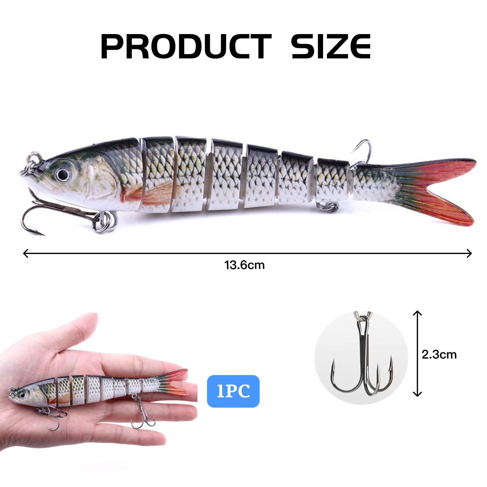 Señuelo de pesca robótico, cebo artificial mejorado 2025