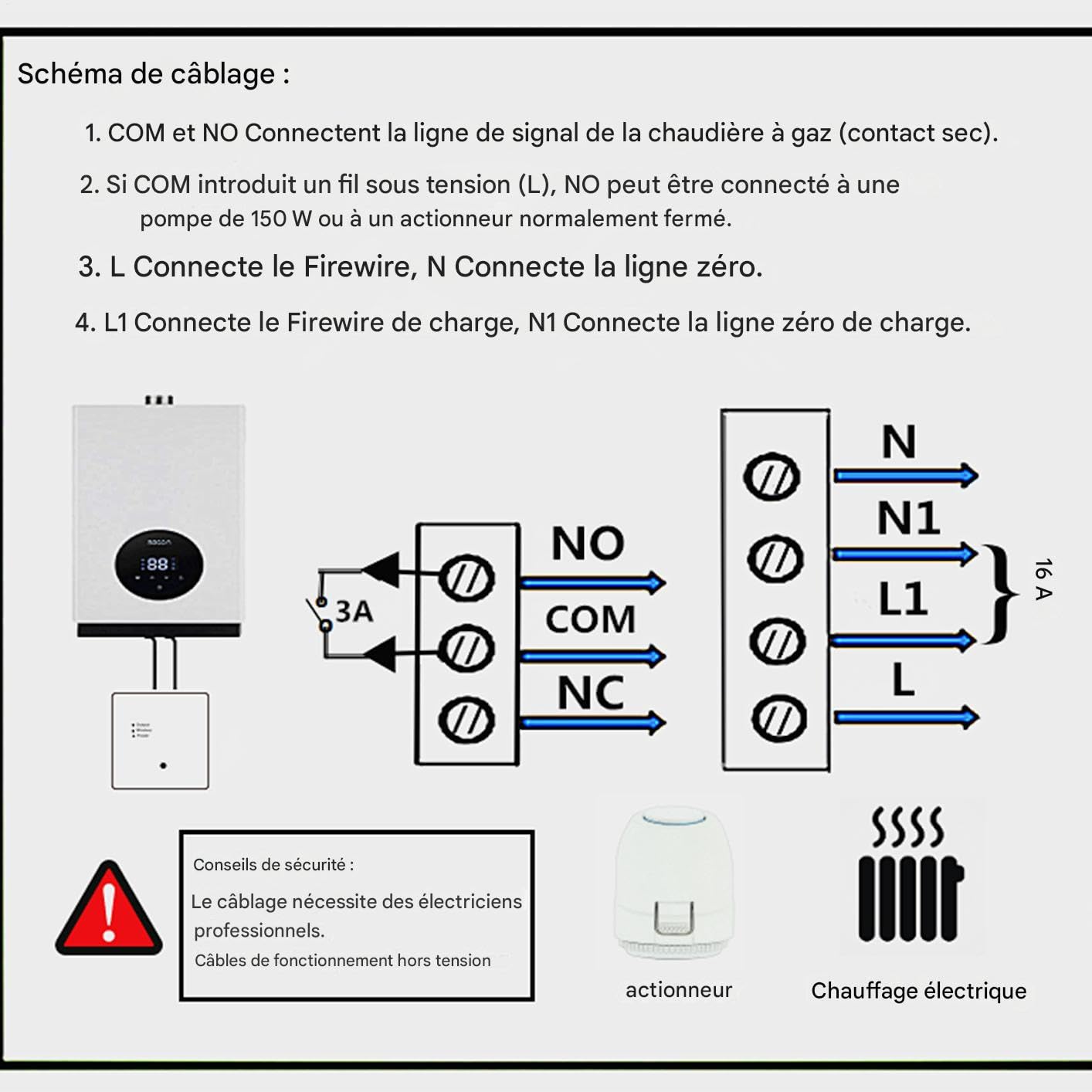 Termostat Inteligentnego Domu Bezprzewodowy Termostat Z Cyfrowym
