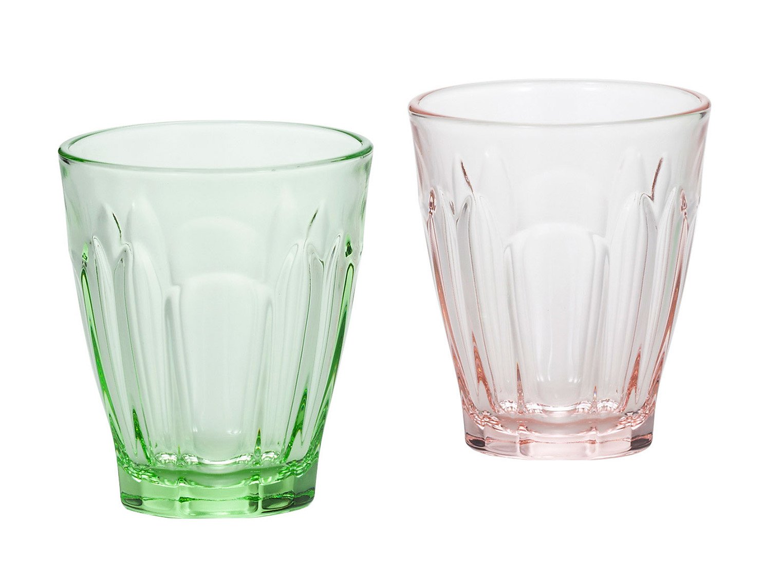 ADERIA FS-70552 Clube Palette 9.5 fl oz (280 ml), Mint Green & Coral Pink, Gift Present, Made in Japan, Glass, Clear, Highball, Cup, Wedding, Celebration, Beer, Stylish Present, Glass, Sake, Birthday,