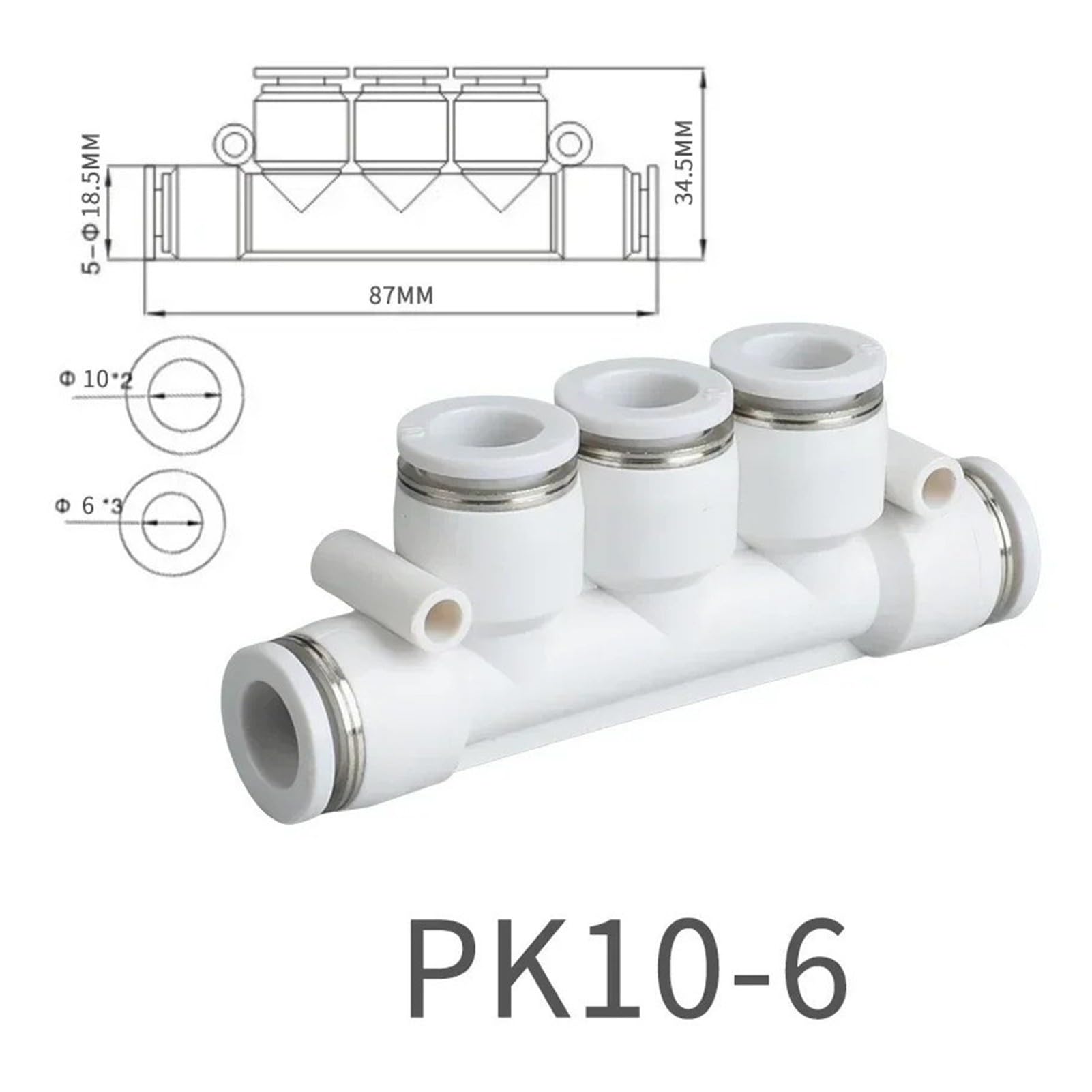 Kit Conector Colector Neumático