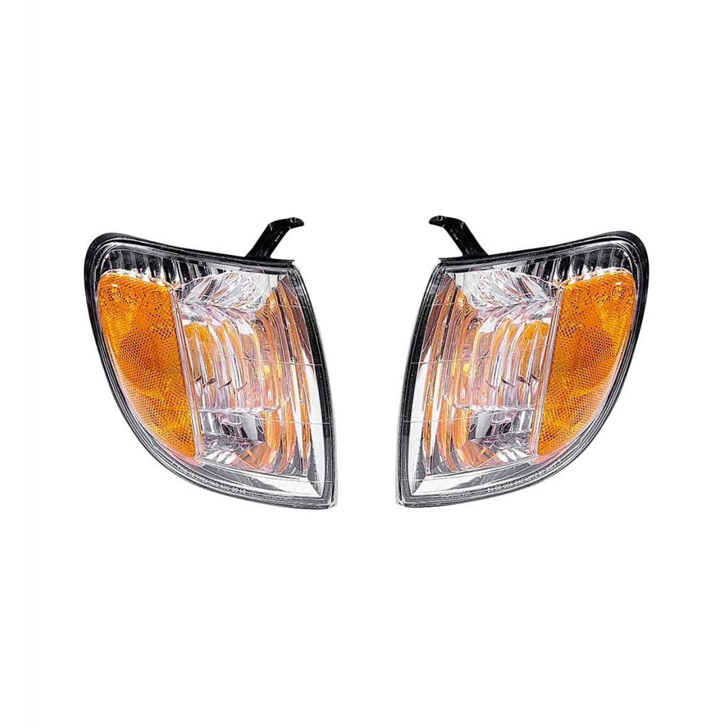 For Toyota Tundra 2000 2001 2002 2003 2004 Turn Signal/Corner Light Driver and Passenger Side | Pair | Front | Standard Cab | CAPA | Replacement For TO2530135 | 815200C010