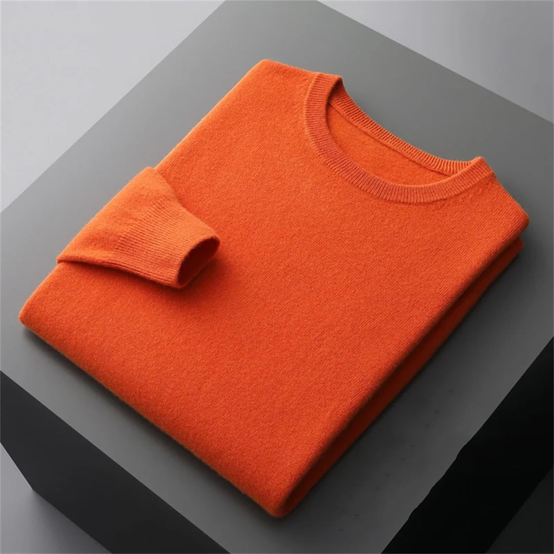 Uomo Tinta unita Girocollo Breve Pullover Maniche Lunghe Tempo Libero Maglione