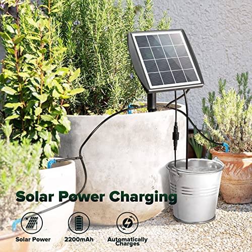 Irrigation System, Solar Automatic Drip Irrigation Kit for Potted ...
